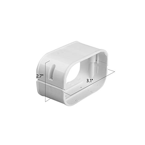 Air Jade 3" 7.5 Ft AC Line Set Cover Kit, Decorative PVC Tubing Cover for Ductless Mini Split and Heat Pumps & Central Air Conditioner, Condenser