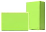 GF Yoga Blocks, 2 Piece Set, High Density EVA Foam Block, Lightweight, Durable, Odor and Moisture Resistant