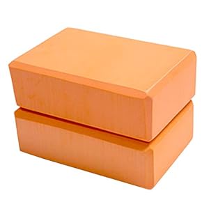 Dofover Set of 2 Yoga Blocks EVA Foam Exercise Bricks Provides Stability Balance and Support Improve Strength – 9 x 6x 3 inches