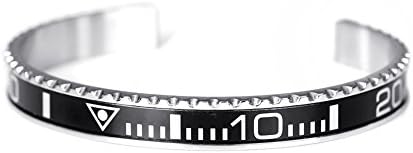 BeiChong Speedometer Stainless Steel Watch Style Bracelet Jewelry for Men