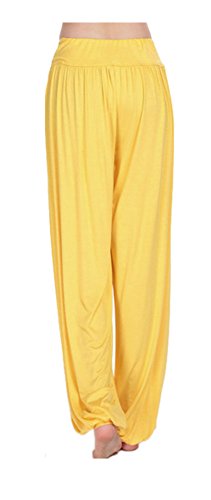 ARJOSA Women's Cotton Spandex Wide Leg Lounge Harem Yoga Pants