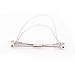 Yosoo Mens Silver Gold Plated Necktie Tie Clip Bar Clasp Cravat Pin Skinny Brooch Collar (Sliver with Chain)
