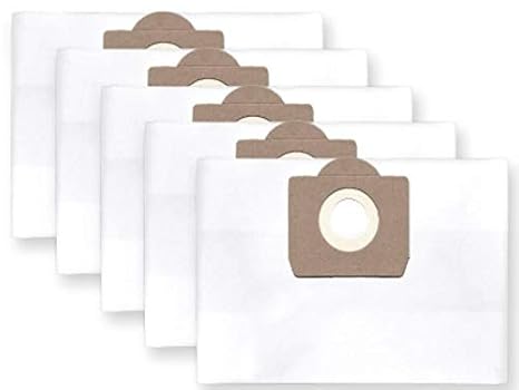 5x Bolsas Para Aspirador Tejido Bosch Pas 11 21 12 27 Gas 20 L