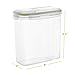 Cereal Storage Container Set - 100% Airtight Dry Food Keeper with Lids - BPA Free Plastic Container with Dispenser - Great for Snacks, Flour, Sugar, Coffee Rice & More - Pantry Organizer - 2 Pack