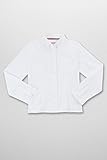 French Toast Long Sleeve Oxford Blouse With Darts Girls White 10