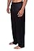 TexereSilk Men's 100% Silk Pajama Pants (Black, X-Large) Great Gifts for Him MS0201-BLK-XL