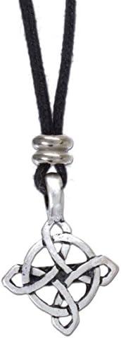 Cruz Accessories Celtic Symbol Pendant Necklace on Cord (Luck)