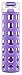 Ello Syndicate Glass Water Bottle with One-Touch Flip Lid, Purple , 20-ounce