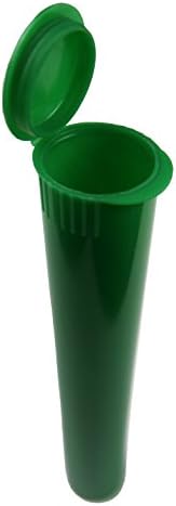 Microvials Childproof Doob Vial Squeeze Top Tube 4.5" - Green - 10 Pieces