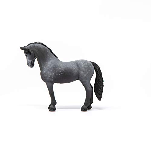 Schleich Horse Club Pura Raza Española Stallion Mare Figurine - Detailed Horse Toy with Dappled Gray Coat, Durable for Education and Imaginative Play for Boys and Girls, Gift for Kids Ages 5+