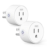 Smart Plug Wifi Outlet Compatible With Alexa, Echo, Google Home and IFTTT, ZOOZEE Mini Smart Socket with Timer Function, No Hub Required (2 PACK)