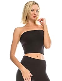 Sujetador Kurve de longitud media sin tirantes para sujetador de tubo Bandeau, tejido protector UV UPF 50 + (fabricado con amor en los Estados Unidos)