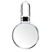 Danielle Folding Makeup Mirror with Handle/Stand, 10X Magnification, Clear Acrylic