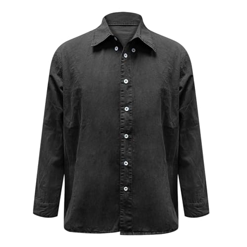 work shirts men long sleeve button down wrinkle free formal dress shirts slim fit 4-way stretch nono iron casual business office oxford shirts wedding funneral interview job professional clothes