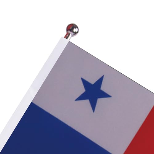 AZ FLAG Luxury Table Flag of PANAMA 22x15 cm in Satin - PANAMAN DESPACHO FLAG 15 x 22 cm