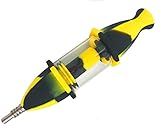 New Silicone Honey Straw Water Filtering - Yellow & Black (Single)