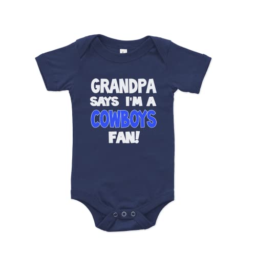 NanyCrafts' Grandpa Says I'm a Cowboys Fan Baby Bodysuit, Baby Cowboys Fan