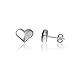 Heart Post Earrings - Sterling Silver Jewelry by Dayna Designs. Small for Women/Girls primary
