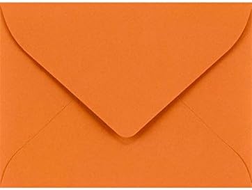17 Mini Envelopes 2 11 16 X 3 11 16 Mandarin 250 Qty Amazon Co Uk Stationery Office Supplies