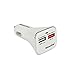 Car Charger , 28W 5A Qualcomm Quick Charge 3.0 2-port USB , QC3.0 + 2.1A for for iPhone 7, 7 Plus, 6 Plus, 6S, iPad, Tablet, Samsung Galaxy S8, S7 edge, HTC, Sony (White)
