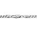 Fifth Ave Fair Men's Stainless Steel Silver Plain Jesus Christ Crucifix Cross Pendant Necklace with Cuban Curb Link Chain, 24