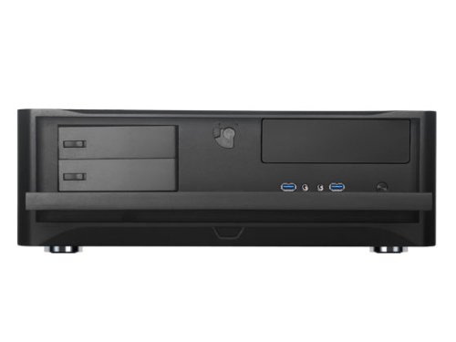 Silverstone Grandia Series HTPC Case with Aluminum FP Micro-ATX, 2X Hot-Swap Drive Bay, 3x120mm Golf Bladed Fan, USB 3.0 x2 and 11-Inch Expansion Card GD06B (Black)
