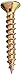 Hard-to-Find Fastener 014973458911 Multi-Purpose Wood Screw, 6 x 1, Yellow, (Pack of 50)