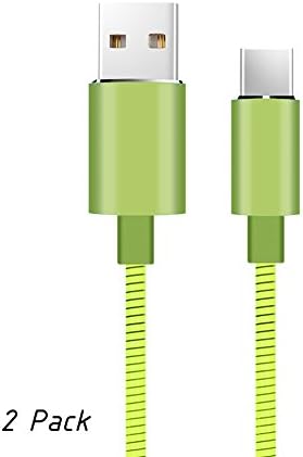 USB Type C Cable, Enlody USB C to USB A Fast Charger Manganese Steel Cable for Samsung Galaxy Note 8 S8,Google Pixel, Moto Z Z2,LG V30 G5 G6 V20, Nintendo Switch and More (Green)