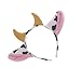 TOYMYTOY Cartoon Dairy Cow Ears and Horns Design Headband Hairhoop Hair Accessiores for Party Show Performance