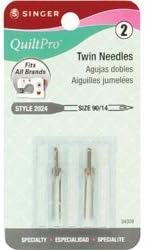 Singer Sewing Bulk Buy (6-Pack) QuiltPro Twin Machine Needles Size 14/90 2 Pack 04309