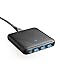 USB C Charger, Anker 65W 4 Port PIQ 3.0 & GaN Fast Charger Adapter, PowerPort Atom III Slim Wall Charger with a 45W USB C Port, for MacBook, USB C Laptops, iPad Pro, iPhone, Galaxy, Pixel and More primary
