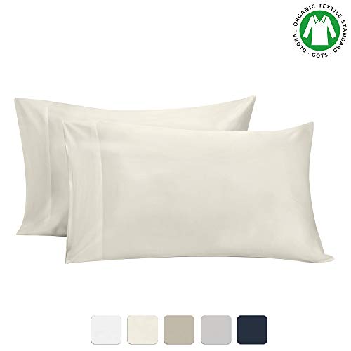 BIOWEAVES 100 Organic Cotton King Pillow Cases 300 Thread