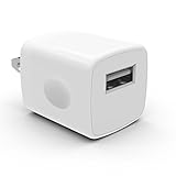 Best Quality iPhone Charger with IC Chip 5W/1Amp USB Wall Charger Compatible With iPhone 6, iPhone 6 Plus, iPhone 5S,4S,iPad,iPod And Samsung (WHITE)