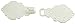 Ornate Matte Silver Finish Cloak or Cape Clasp