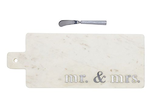 Marble Mr. & Mrs. Paddle Board Set, 7" x 17 1/2".