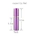 MARKETTY 6pcs 6ml Portable Mini Refillable Perfume Scent Aftershave Atomizer Empty Spray Bottle with 2 Funnel Filler for Travel Purse