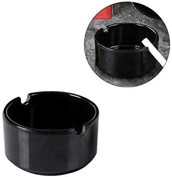 1PCS Imitation Porcelain Ashtray Portable High Temperature Resistant KTV Round Hotel Home Smoking Organizer Holder Bearing