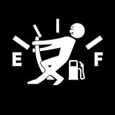 2Pcs White Funny Fuel Tank Stickers Reflective Fuel Lid Decal Hilarious Decal for Most Vehicle Car Truck Gas Cap Door, Easy Install On Individua