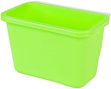 Sweet Nana Plastic Kitchen Desktop Hanging Food Waste Garbage Bin Rubbish Organizer Trash Junk Box Bedroom Storage Boxes Holder(green)