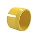 FORMUFIT F114EEC-YE-10 PVC External End Cap, Furniture Grade, 1-1/4