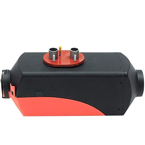 5KW 12V Diesel Fuel Heater with Remote Control LCD Monitor & Silencer Car Parking Heater for RV, Motorhome Trailer, Trucks, Boats, Bus (red + black)