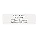 Clear Personalized Return Address Labels Without Dispenser - Roll of 250 Custom See Through Transparent Stickers