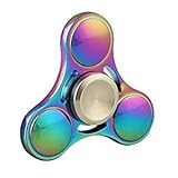 STRESS SPINNER Colorful Camo Fidget Tri Hand Spinning Finger Toy Stocking Stuffer for ADHD EDC Focus Relieves Anxiety and Boredom (Style 04)