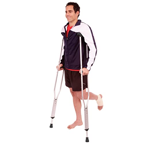 Carex Folding Aluminum Under Arm Crutches for Adults 4'11