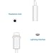 to 3.5 mm Headphone Jack Adapter, Connector for iPhone X/ iPhone 8/ 8 plus/ iPhone 7/ 7 plus/ iPod Touch/ iPad, Support for Music Control & Calling Function (Supports iOS 10.3 or Later)