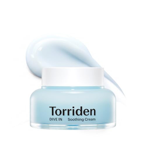 TORRIDEN DIVE-IN Low-Molecular Hyaluronic acid Soothing Cream 3.38 fl oz | Facial Moisturizer Gel for Sensitive, Dry Skin | Fragrance-free, Alcohol-free, No Colorants | Vegan, Clean, Cruelty-Free