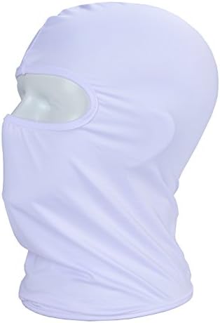 Black balaclava face mask for outdoor activities.