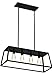 Stone & Beam Industrial Open Rectangle Frame Ceiling Chandelier Pendant with 4 LED Light Bulbs - 9.5 x 9.5 x 14.38 Inch, Matte Black