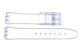 Swatch Replacement Synthetic Plastic Clear 17mm Watch Strap