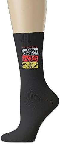YotoGo Game Of Thrones Crew Socks For Unisex Black